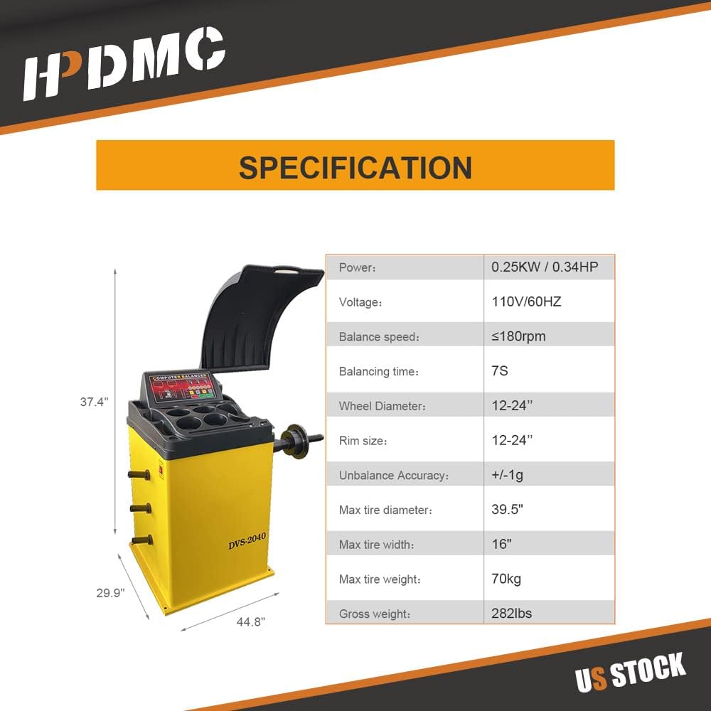 HPDMC Wheel Balancer 24'' Rim  - Heavy Equipment Service incelemesi ve fiyatı